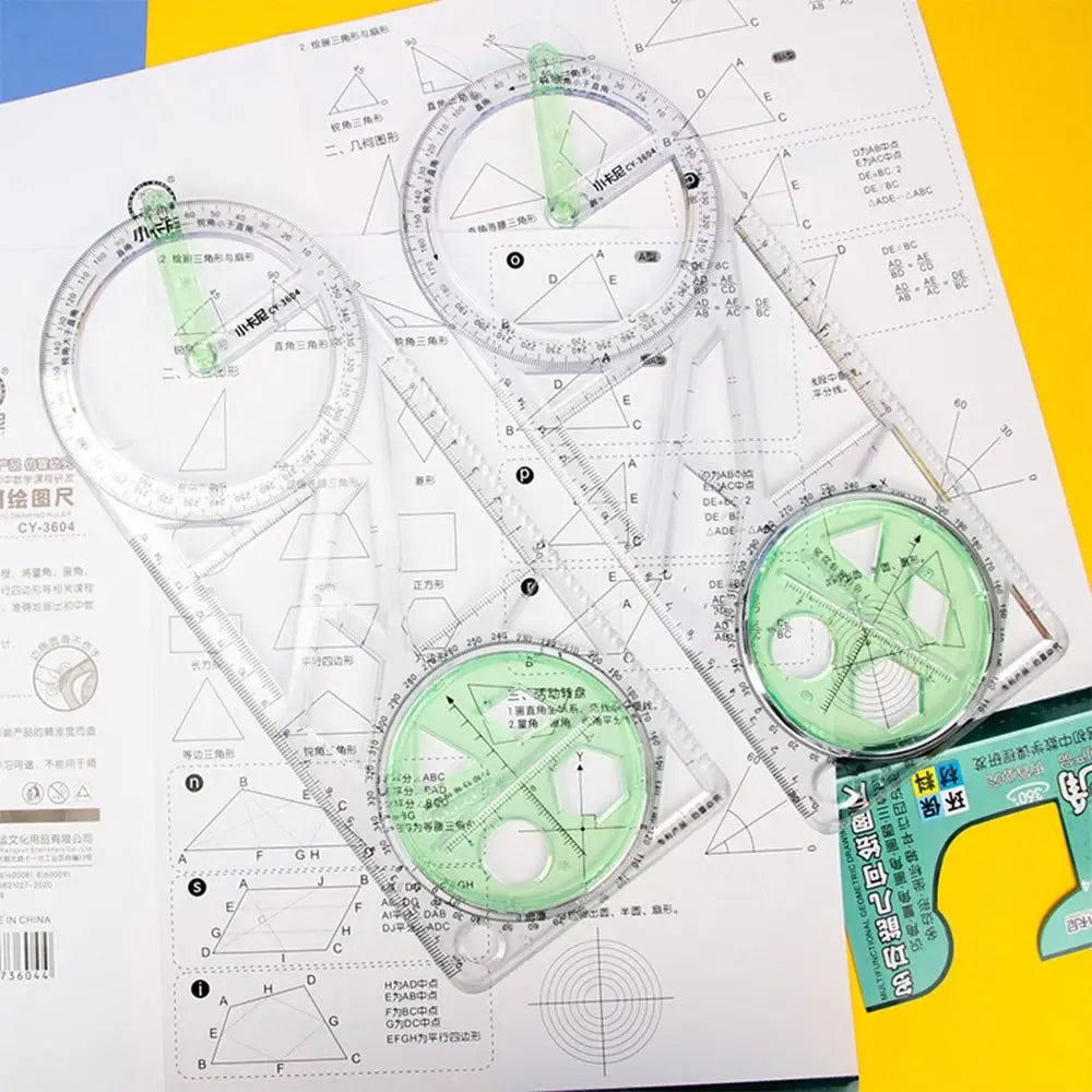 Math Genius Multi-Angle Drawing Precision Ruler | Stornfield