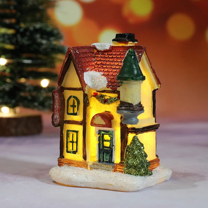 LED Christmas Decoration with Battery – Lit Decorative House for Festive Atmosphere | Stornfield