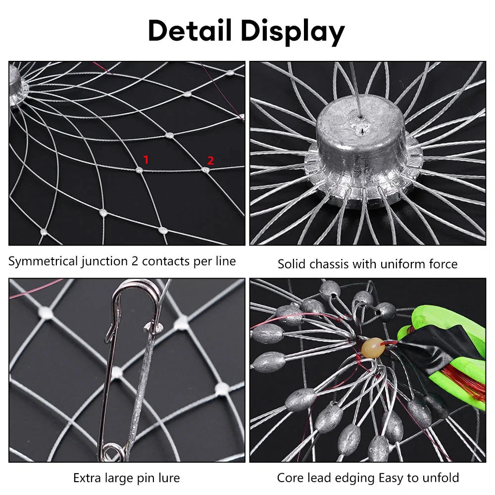 Collapsible Easy Open Trap Steel Fishing Net | Stornfield