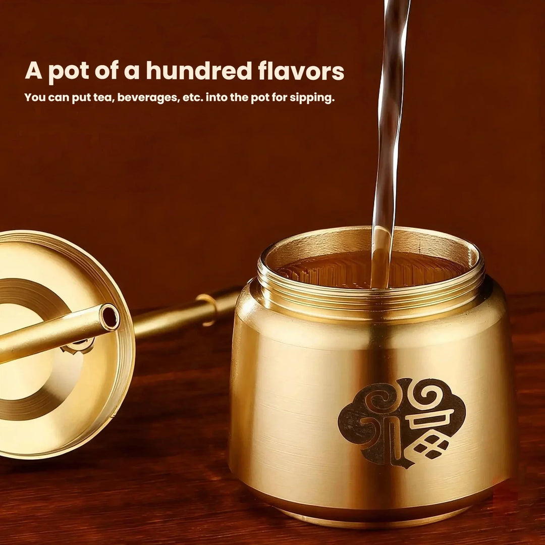 Artisan Brass Pipe Aromatherapy Incense Burner | Stornfield