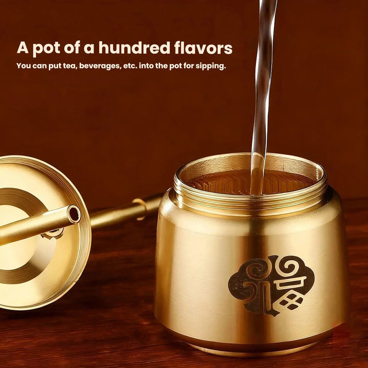 Artisan Brass Pipe Aromatherapy Incense Burner | Stornfield