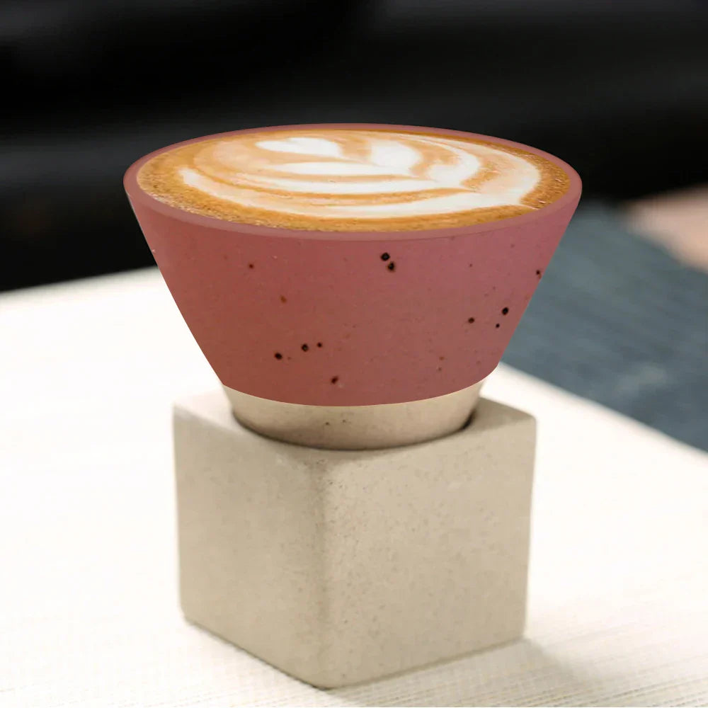 Stornfield | Japanese Coffee Cup with Saucer, 1 Piece, Retro Ceramic Tea Cup, Mug, Latte, Espresso, Pull0, Cappuccino Flower, New Ceramic Cup, 100 ml/3.5 oz