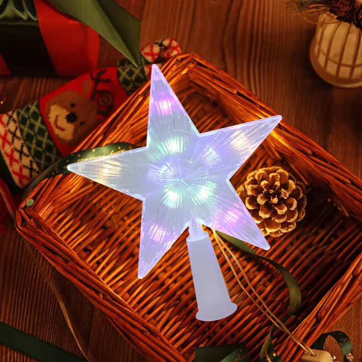 Bright Christmas Star – LED Illuminated Tree Topper for Christmas Tree, Sparkling Christmas Decoration for Festive Lighting and Elegant Decor | Stornfield