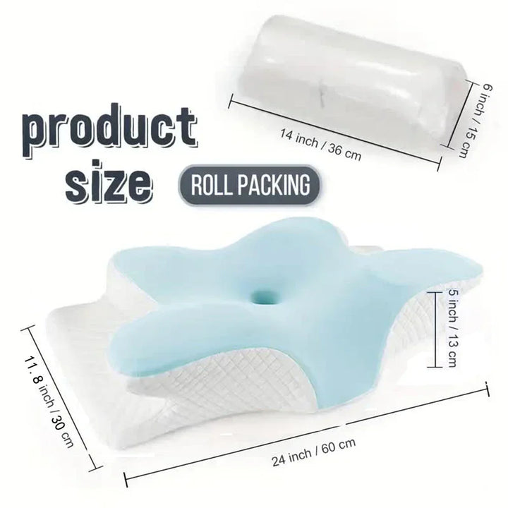 Butterfly Shaped Memory Foam Ergonomic Pillow | Stornfield