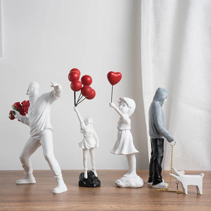 Stornfield | Collection of sculptures inspired by Banksy