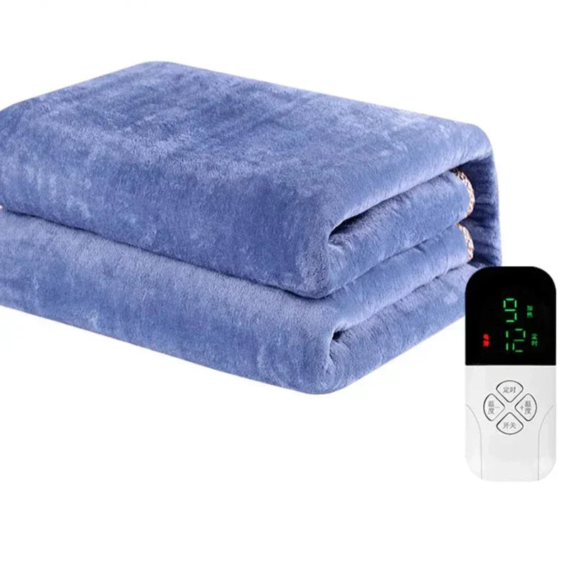 Electric heating blanket with thermostat control 220V - Intelligent temperature control for even heat and comfort on cold days | Stornfield