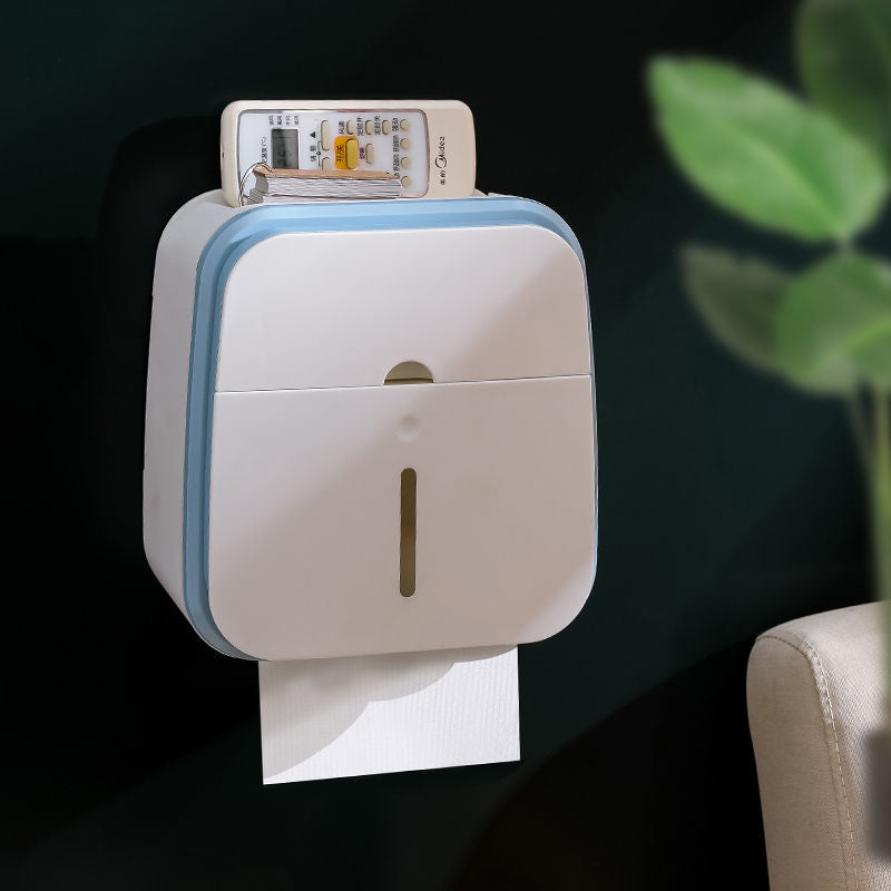 Wall-Mounted Bathroom Organizer Tissue Box Holder | Stornfield