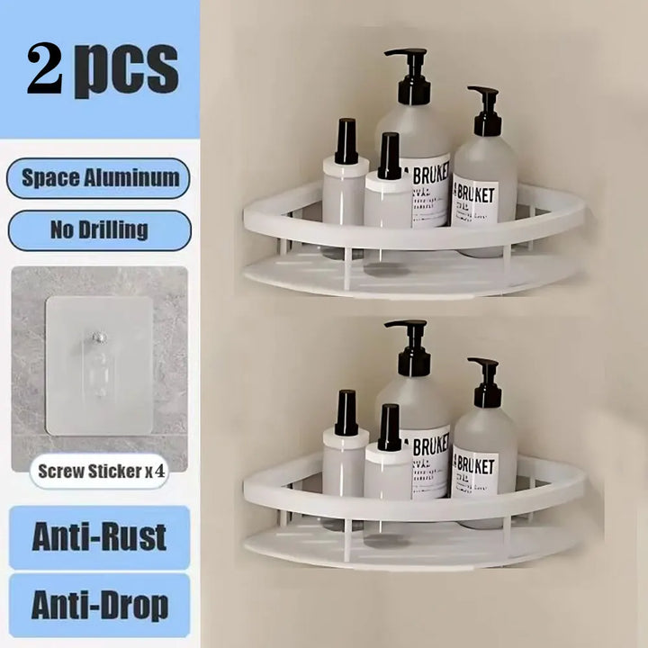 Shower shelf without drilling aluminum | Stornfield