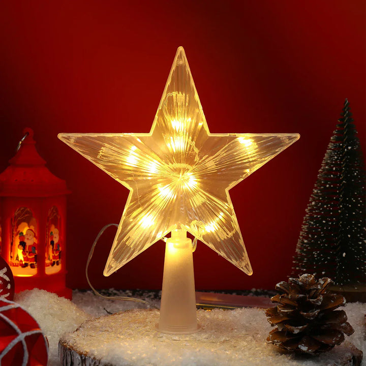 Bright Christmas Star – LED Illuminated Tree Topper for Christmas Tree, Sparkling Christmas Decoration for Festive Lighting and Elegant Decor | Stornfield