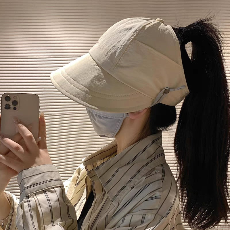 Sun Safe Chic Summer Mask Holder Hat | Stornfield