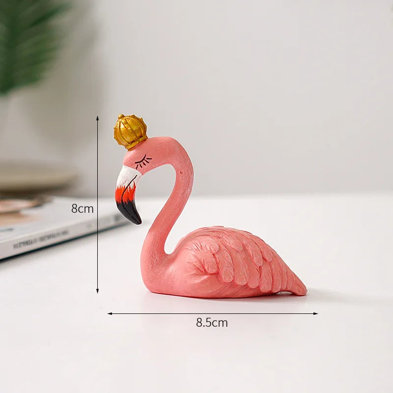 Stornfield | Nordic Flamingo Figurine Figure Statue Sculpture Living Room Office Wedding Party Ornaments Home Decor Decoration Accessories