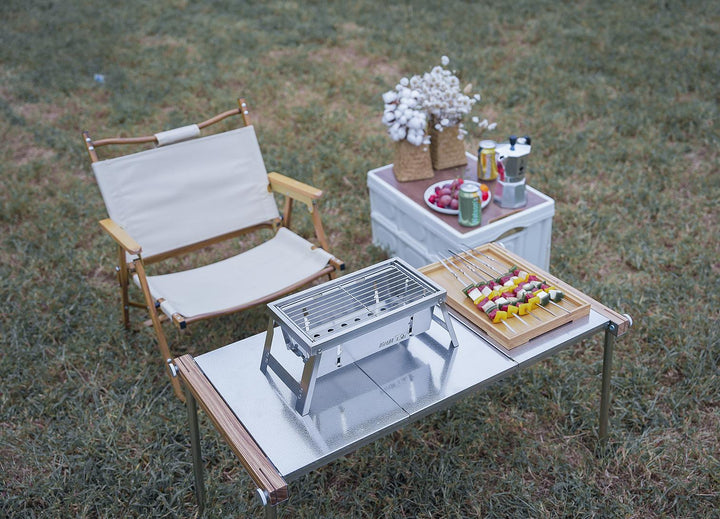 Ultimate Camping Style Stainless Steel Foldable Grill | Stornfield