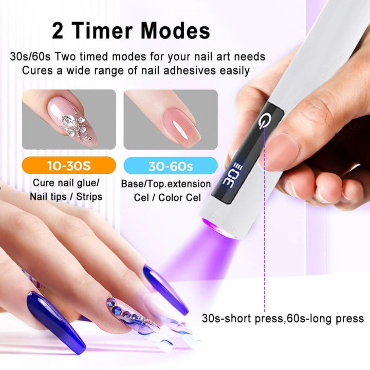 UV nail pen with folding stand - rechargeable | Stornfield