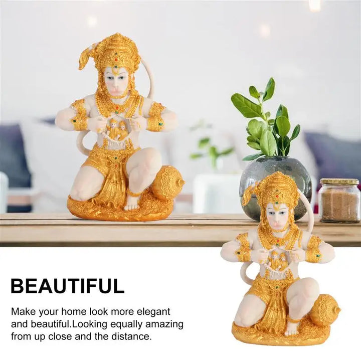 Stornfield | Hanuman Buddha Monkey God Figurine 1 Piece Southeast Asian Style Home Sculpture Lord Hanuman Statue Buddha Ornament