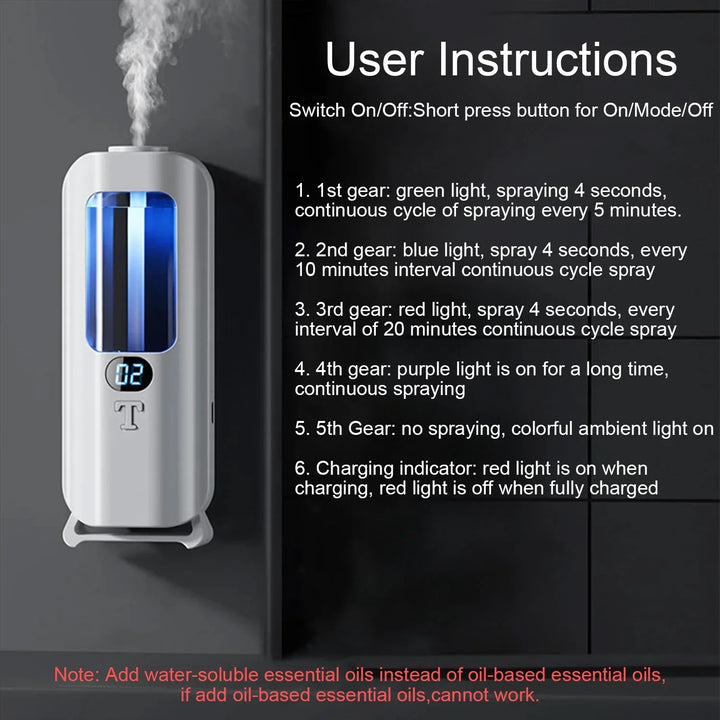Stornfield | Rechargeable Essential Oil Diffuser 5 Modes