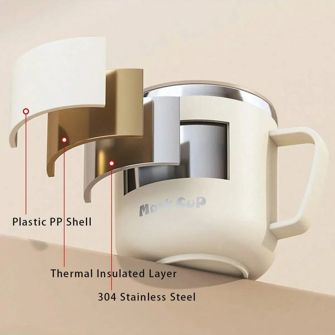 Insulated stainless steel coffee cup with lid | Stornfield