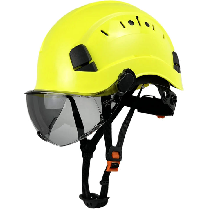 Stornfield | CE ABS Safety Helmet with Goggles & Visor – SafeGuard