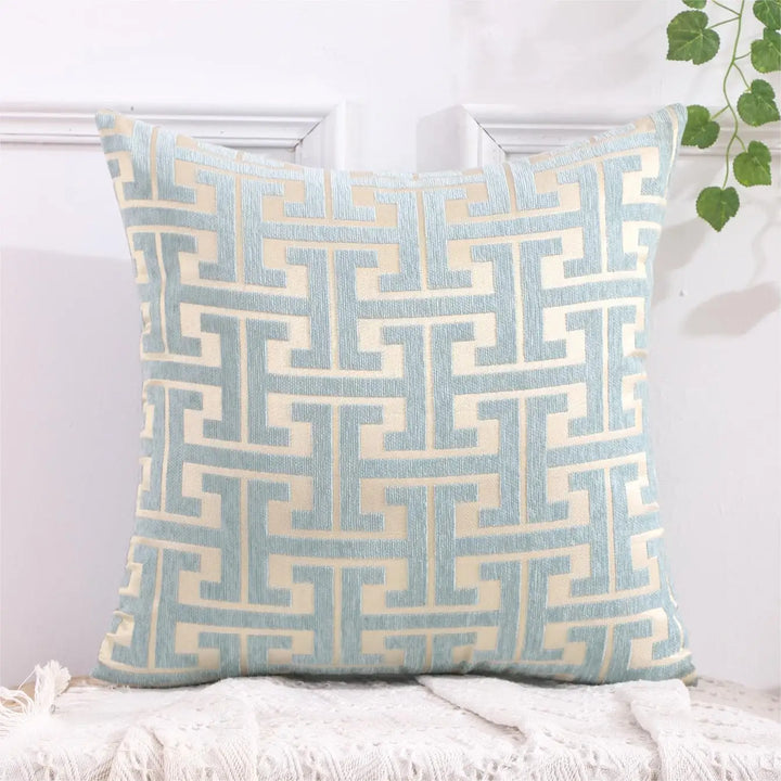 Striped cushion cover in country house style – Decorative sofa cover for living room and couch | Stornfield