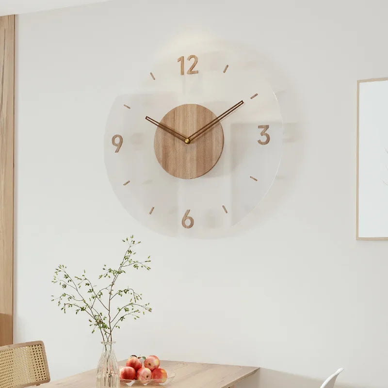Transparent Wooden Wall Clock | Stornfield