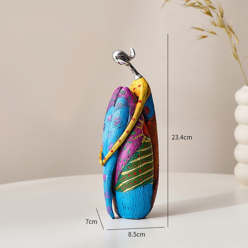 Stornfield | Abstract Art Sculpture Female Figurines for Interior Statue in Resin Color Modern Home Decor Figurines Decorative Gifts