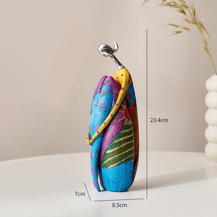 Stornfield | Abstract Art Sculpture Female Figurines for Interior Statue in Resin Color Modern Home Decor Figurines Decorative Gifts