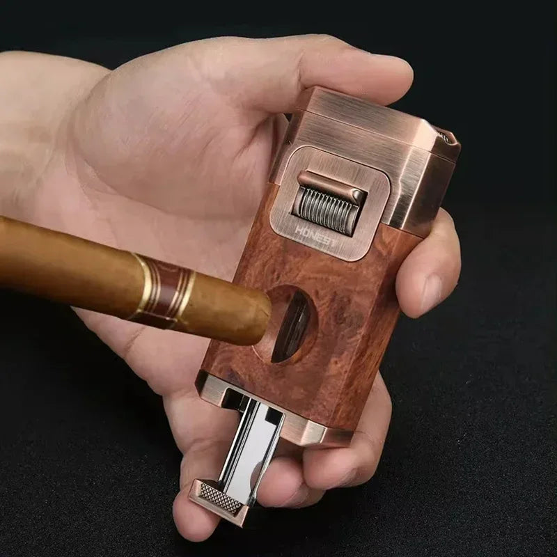 Metal Double Jet Flame Wind Proof Butane Lighter | Stornfield