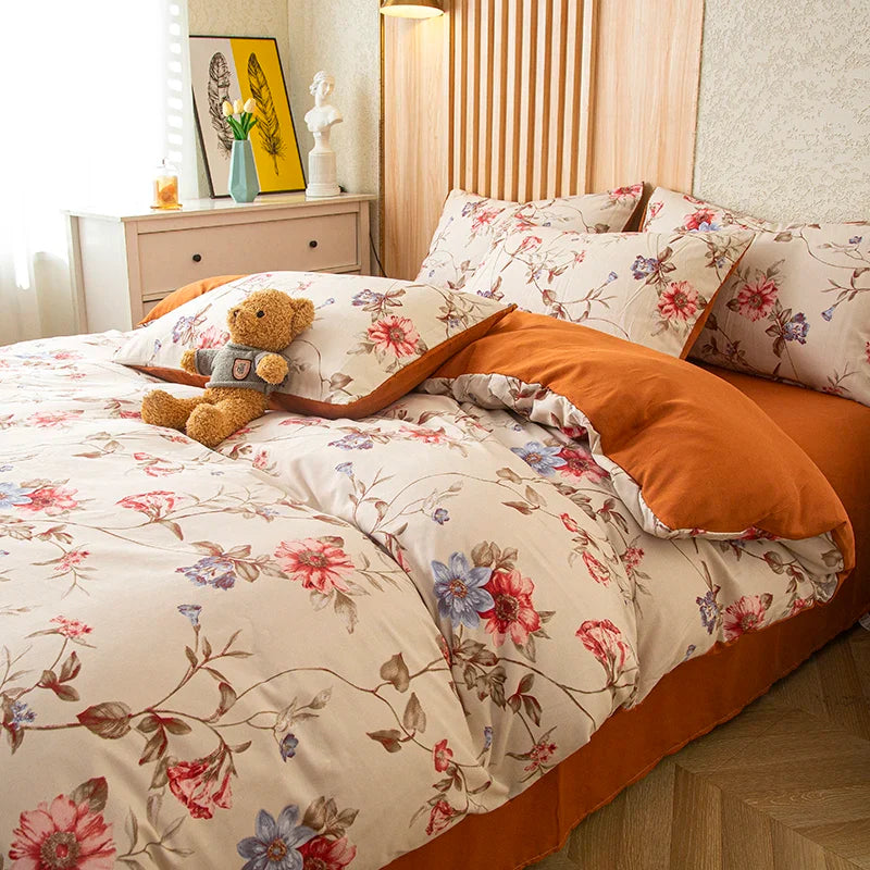 Zenith washed cotton duvet cover set | Stornfield