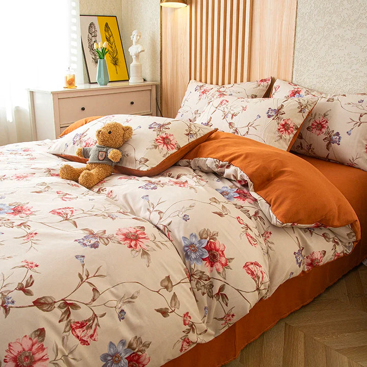 Zenith washed cotton duvet cover set | Stornfield