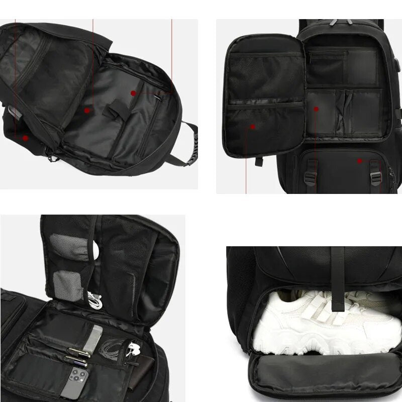 TechTrek Pro Explorer Backpack with USB port – 50L-80L travel capacity | Stornfield