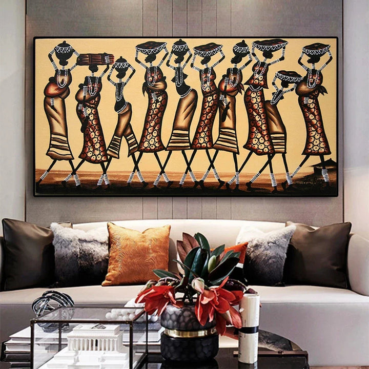 Stornfield | Plus Size Abstract African Woman Canvas Painting