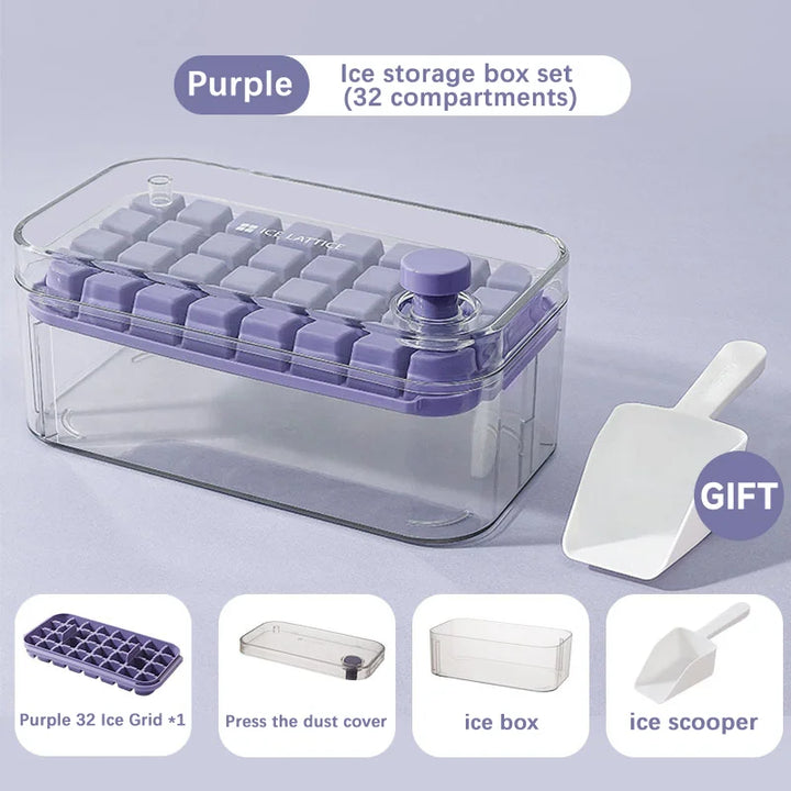 32-Grid Silicone Ice Cube Tray