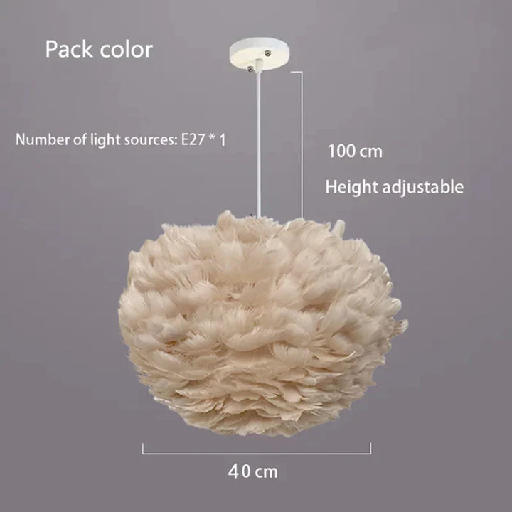 Cloud Like Realistic Feather Chandelier | Stornfield