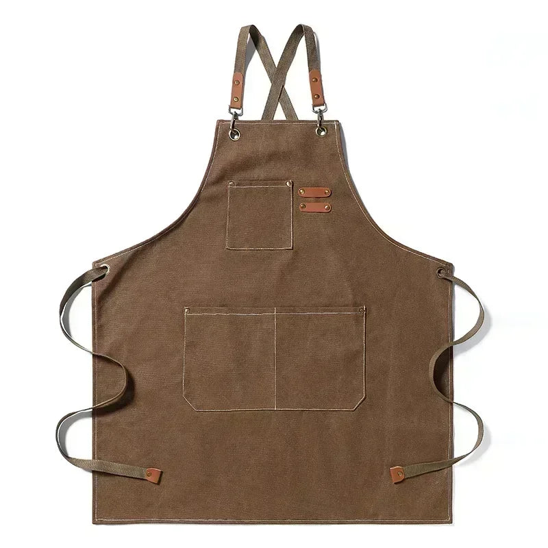 Canvas apron with pockets, adjustable, Unisex | Stornfield