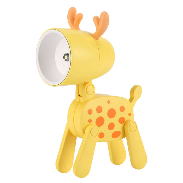 Stornfield | Cute LED Night Light - Mini Dog, Deer, Dinosaur Foldable Table Lamp for Children's Bedroom