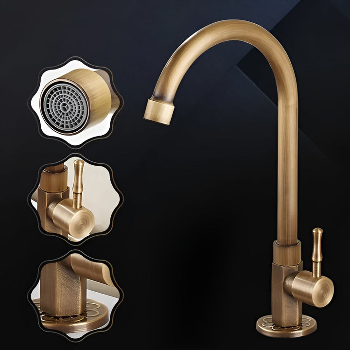 Brass kitchen faucet – DuraStornfielde and Stylish | Perfect for sink and countertop | Stornfield