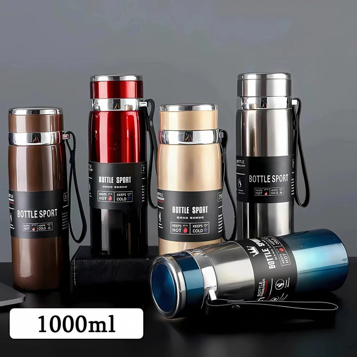 Stainless steel vacuum insulated thermos bottle 1000 ml | Stornfield