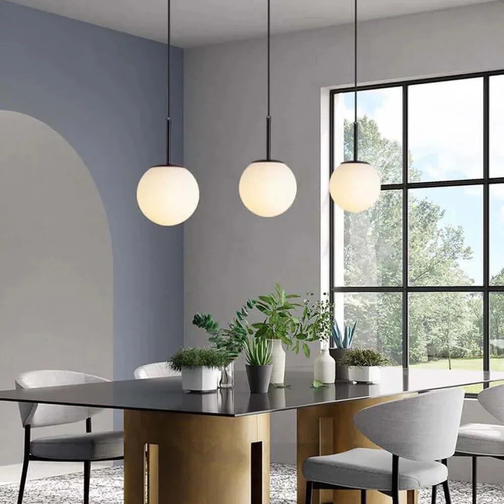 Stornfield | Mid-Century Modern Globe Glass Pendant Light