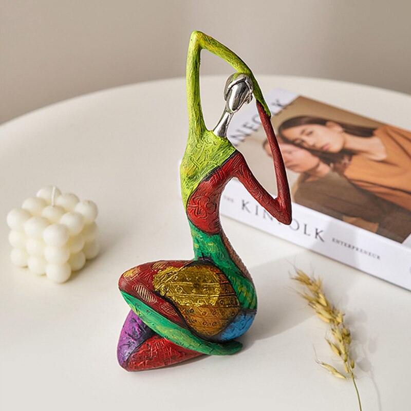Stornfield | Abstract Art Sculpture Female Figurines for Interior Statue in Resin Color Modern Home Decor Figurines Decorative Gifts