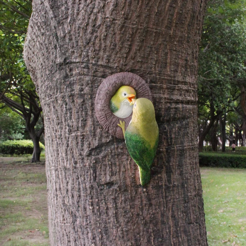 Lovebirds Tree Hug Wall Hanging Decor | Stornfield