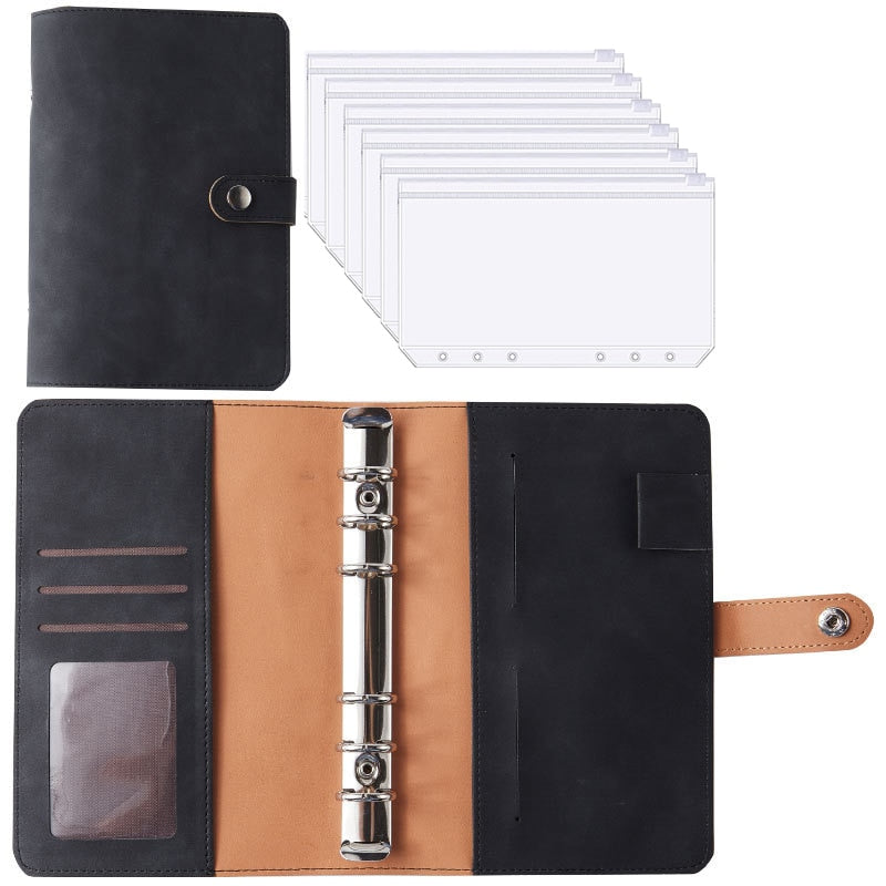 Stornfield | Financial Planner Leather Multi Pocket Bill Organizer Notebook