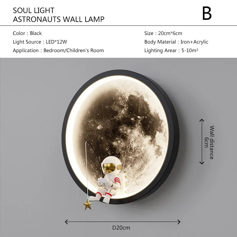 Stornfield | Astronaut on the Moon Wall Lamp