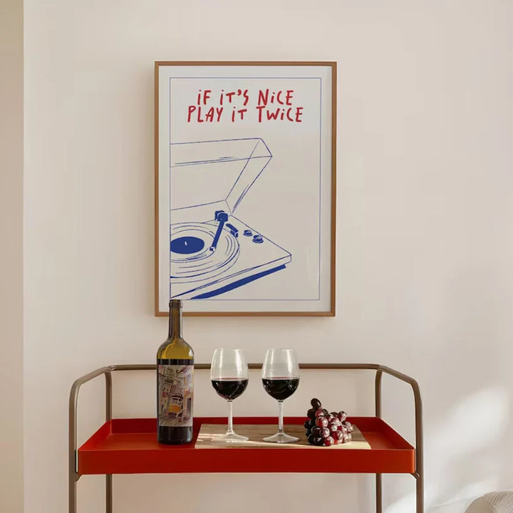 If it's good, play it twice Wall art | Stornfield