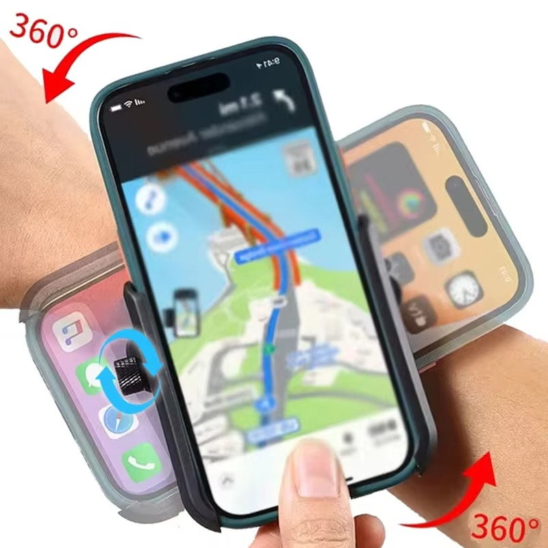 Stornfield | 360° Rotating Wrist Strap Phone Holder for Running and Cycling