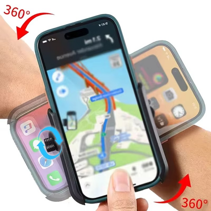 Stornfield | 360° Rotating Wrist Strap Phone Holder for Running and Cycling