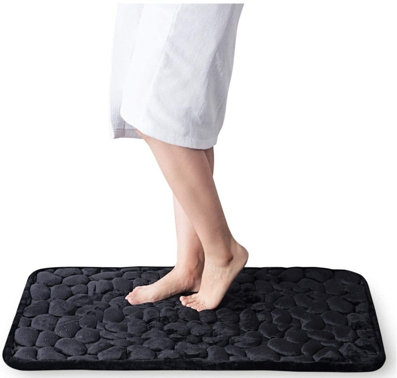 Embossed Non-slip Bathmat with Memory Foam Comfort | Stornfield