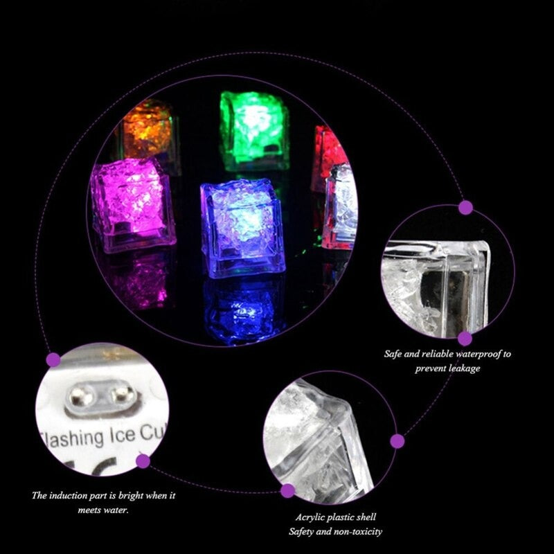 Colorful Water-Activated LED Ice Cubes | Stonrfield