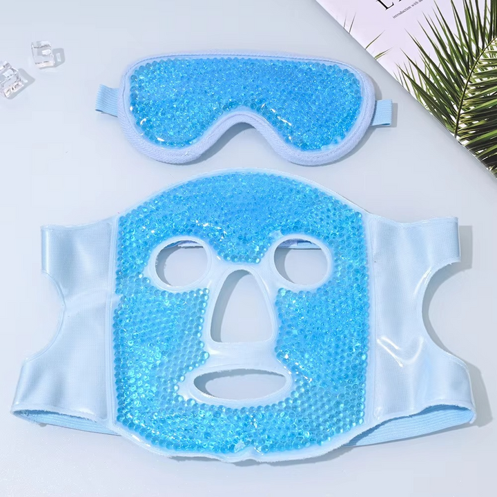 Stornfield | Cold and Hot Therapy Full Face Gel Bead Mask with Eye Compress