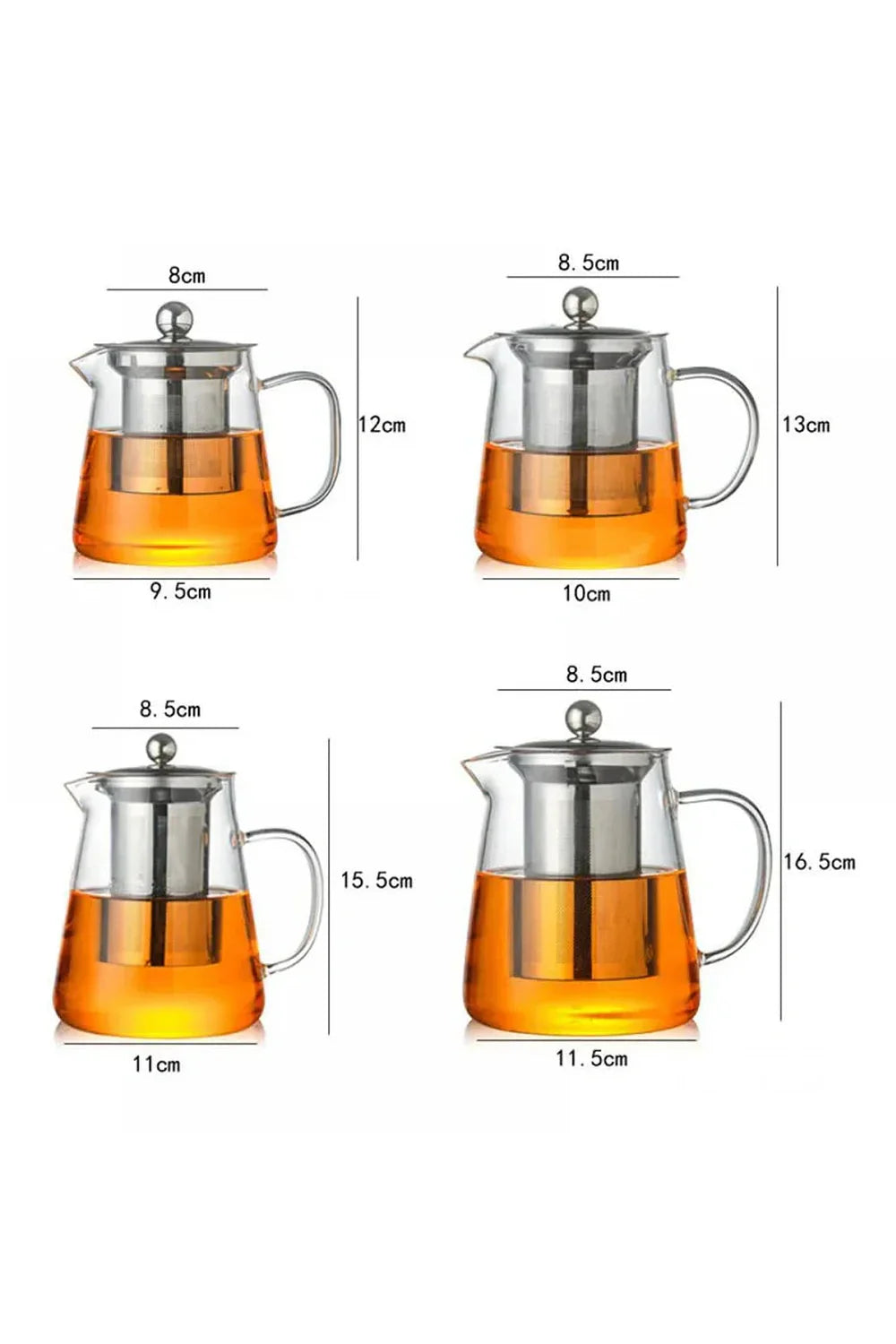 Stornfield | Glass Teapot with Stainless Steel Infuser