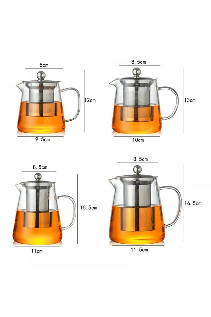 Stornfield | Glass Teapot with Stainless Steel Infuser