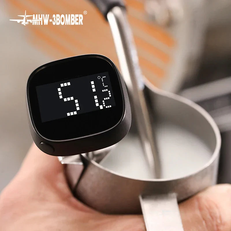 Stornfield | MHW-3BOMBER Digital Instant Read Coffee Thermometer for Latte Art Pen, Milk Frothing Pitcher, Stylish Barista Kitchen Accessories for Home